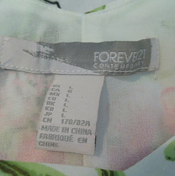 Forever 21 beautiful foral romper dress size large - Picture 4 of 4